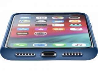 Ochranný silikonový kryt CellularLine SENSATION pro Apple iPhone XS Max, modrý