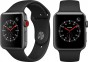Apple Watch Series 3 42mm Cellular, vesmírně šedý hliník,černý sportovní řemínek kategorie A