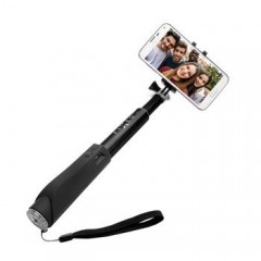 Teleskopická selfie stick FIXED v luxusním hliníkovém provedení s BT spouští, černá č.1