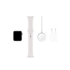 Apple Watch Series 5 40mm Silver Aluminium Case with White Sport Band GPS