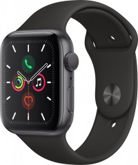 Apple Watch Series 5 40mm GPS vesmírně šedý hliník s černým sportovním řemínkem- Kat.A č.1