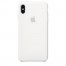 Apple iPhone XS Max silikonový kryt - Bílý