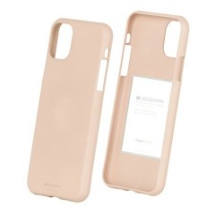 Mercury Soft Feeling Jelly kryt pro iPhone 13 Pro - pískově růžový