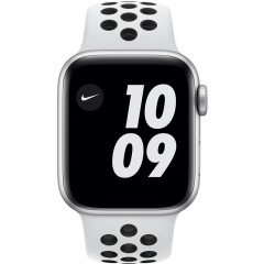 Apple Watch Nike SE (2020) 40mm stříbrný hliník s platinovým/černým sportovním řemínkem č.2