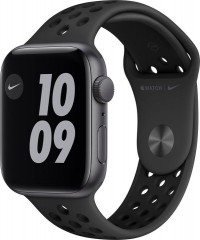 Apple Watch Nike SE (2020) 40mm vesmírně šedý hliník s antracitovým / černým sportovním řemínkem č.1