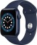 Apple Watch Series 6 40mm modrý hliník s námořnicky tmavomodrým sportovním řemínkem kategorie A