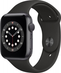 Apple Watch Series 6 44mm vesmírně šedý hliník s černým sportovním řemínkem kategorie A č.1
