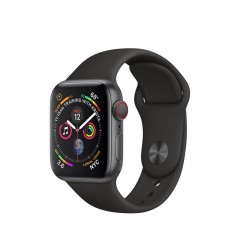 Apple Watch Series 4 40mm, vesmírně šedý hliník s černým sportovním řemínkem CELLULAR - kategorie A č.1