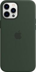 Apple silikonový kryt s MagSafe na iPhone 12 Pro Max- kypersky zelený
