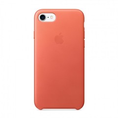 Apple kožené pouzdro pro iPhone 7/8 - Geranium / Muškátový č.1