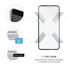 Ochranné tvrzené sklo FIXED 3D Full-Cover pro Apple iPhone XS Max/11 Pro Max, s lepením přes celý displej, černé č.3
