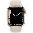 Apple Watch Series 7 Cellular 41mm bílý hliník s bílým sportovním řemínkem č.2