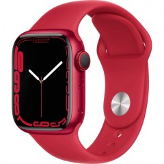 Apple Watch Series 7 Cellular 41mm (PRODUCT)RED hliník s červeným sportovním řemínkem č.1