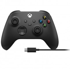Microsoft Xbox One S Wireless Controller Black + kabel pro Windows (XONE/PC) č.1