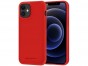 Kryt Mercury Soft Feeling Jelly pro iPhone 12 Mini, červený