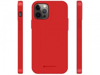 Kryt Mercury soft feeling Jelly pro iPhone 12/12 Pro Max, červený