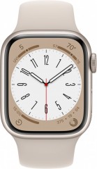 Apple Watch Series 8 45mm Hvězdně bílý hliník s hvězdně bílým sportovním řemínkem (MNP23CS/A) č.2