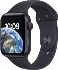 Apple Watch SE (2022) 40mm Cellular Temně inkoustový hliník s temně inkoustovým sportovním řemínkem č.1