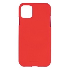Mercury Soft Feeling Jelly Case iPhone 11 - červená č.1