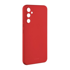 Zadní pogumovaný kryt FIXED Story pro Samsung Galaxy A55 5G, červený č.1