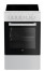 Beko FSS57000GW přenosný vařič Volně stojící sporák Keramický Černá, Bílá A