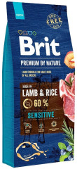 BRIT Premium by Nature Sensitive Lamb with rice - suché krmivo pro psy - 15 kg č.1
