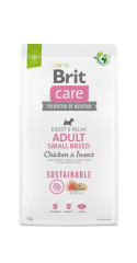 BRIT Care Dog Sustainable Adult Small Breed Chicken &amp; Insect  - suché krmivo pro psy - 7 kg č.1