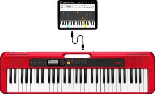 Casio CT-S200 MIDI klávesový nástroj 61 klíče/klíčů USB Červená, Bílá č.3