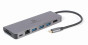 Gembird A-CM-COMBO5-05 USB Type-C 5-v-1 multiportový adaptér (Hub + HDMI + PD + čtečka karet + LAN)