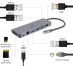 Gembird A-CM-COMBO5-05 USB Type-C 5-v-1 multiportový adaptér (Hub + HDMI + PD + čtečka karet + LAN) č.4