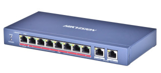 Hikvision Digital Technology DS-3E0310HP-E síťový přepínač Nespravované Fast Ethernet (10/100) Podpora napájení po Ethernetu (PoE) Modrá č.1