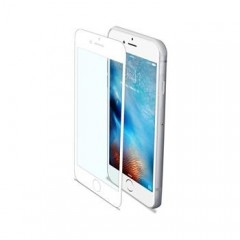 Ochranné tvrzené sklo CELLY Glass pro Apple iPhone 7 Plus, bílé (sklo do hran displeje, anti blue-ray)
