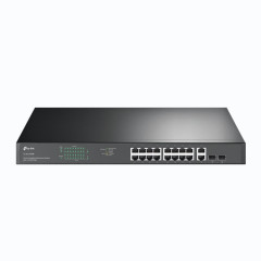 TP-Link TL-SG1218MP síťový přepínač Nespravované Gigabit Ethernet (10/100/1000) Podpora napájení po Ethernetu (PoE) 1U Černá č.1