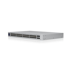 Ubiquiti UniFi USW-48-POE síťový přepínač Řízený L2 Gigabit Ethernet (10/100/1000) Podpora napájení po Ethernetu (PoE) 1U Nerezová ocel č.1