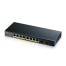 Zyxel GS1900-10HP Řízený L2 Gigabit Ethernet (10/100/1000) Podpora napájení po Ethernetu (PoE) Černá